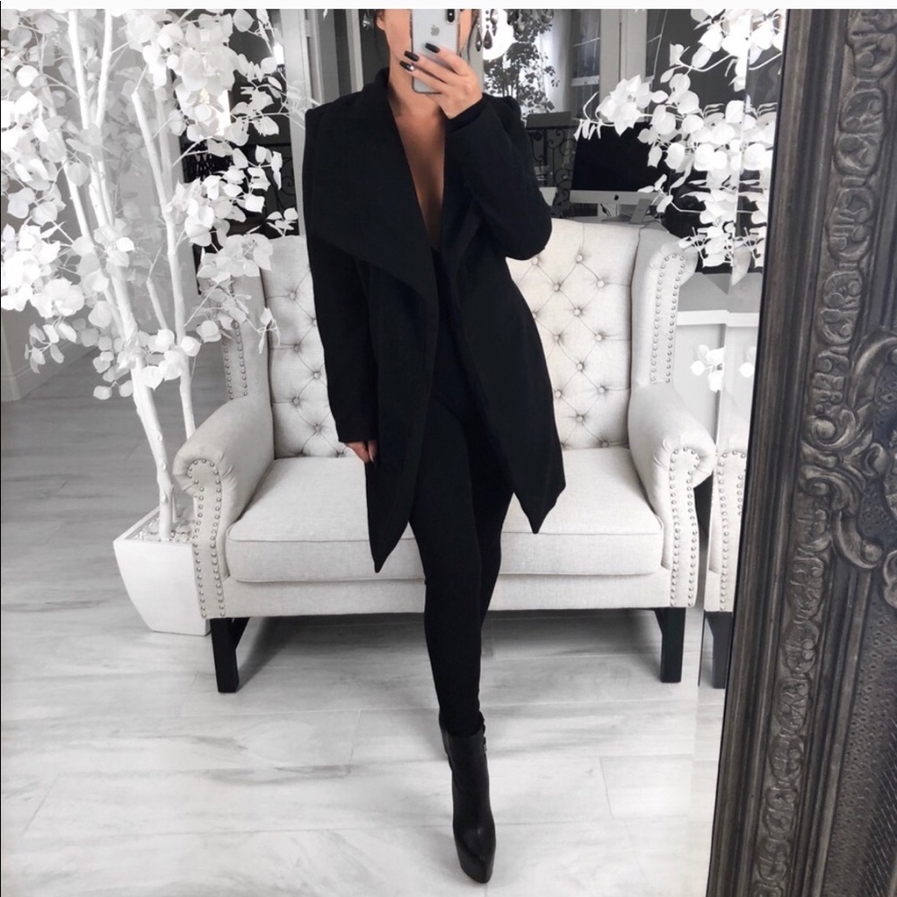 Black cardigan